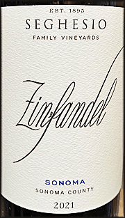 Seghesio 2021 Sonoma County Zinfandel