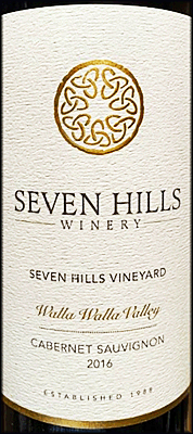 Seven Hills 2016 Seven Hills Vineyard Cabernet Sauvignon