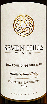 Seven Hills 2017 SHW Founding Vineyard Cabernet Sauvignon