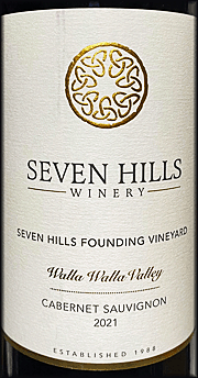 Seven Hills 2021 Founding Vineyard Cabernet Sauvignon