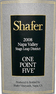 Shafer 2008 One Point Five Cabernet