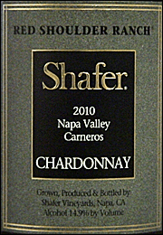 Shafer 2010 Red Shoulder Ranch Chardonnay
