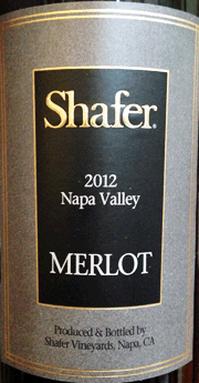 Shafer 2012 Merlot