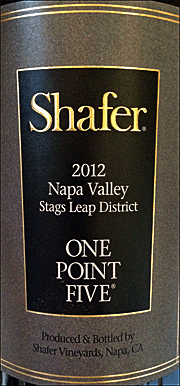 Shafer 2012 One Point Five Cabernet Sauvignon