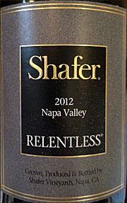 Shafer 2012 Relentless Syrah