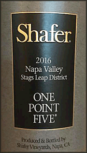 Shafer 2016 One Point Five Cabernet Sauvignon