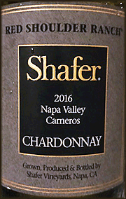 Shafer 2016 Red Shoulder Ranch Chardonnay
