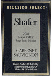 Shafer 2001 Hillside Select Cabernet Sauvignon