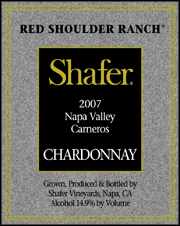 Shafer 2007 Red Shoulder Ranch Chardonnay