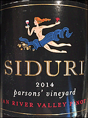 Siduri 2014 Parsons Pinot Noir