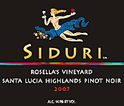 Siduri 2007 Rosellas Pinot Noir