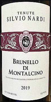 Silvio Nardi 2019 Brunello di Montalcino