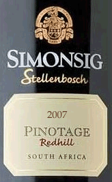 Simonsig 2007 Red Hill Pinotage