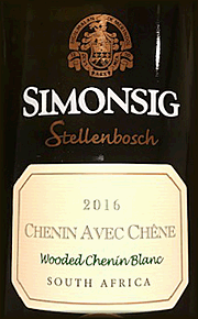 Simonsig 2016 Avec Chene Chenin Blanc