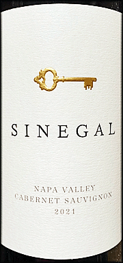 Sinegal 2021 Napa Valley Cabernet Sauvignon