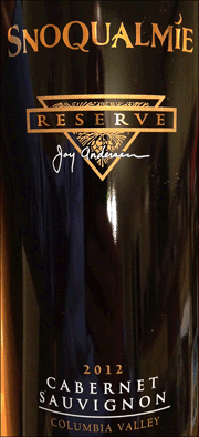 Snoqualmie 2012 Reserve Cabernet Sauvignon