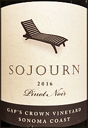 Sojourn 2016 Gap's Crown Vineyard Pinot Noir