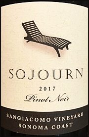 Sojourn 2017 Sangiacomo Pinot Noir