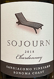 Sojourn 2018 Sangiacomo Chardonnay