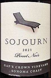 Sojourn 2021 Gap's Crown Pinot Noir