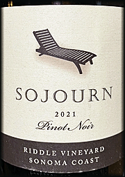 Sojourn 2021 Riddle Pinot Noir