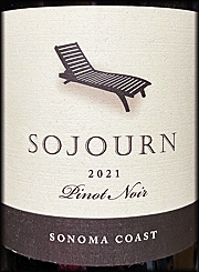 Sojourn 2021 Sonoma Coast Pinot Noir