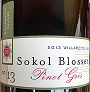 Sokol Blosser 2013 Pinot Gris