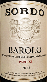 Sordo 2012 Parussi Barolo