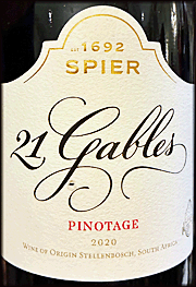Spier 2020 21 Gables Pinotage