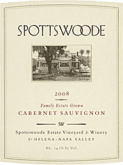 Spottswoode 2008 Cabernet