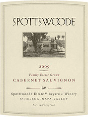 Spottswoode 2009 Cabernet Sauvignon