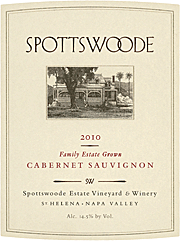 Spottswoode 2010 Estate Cabernet