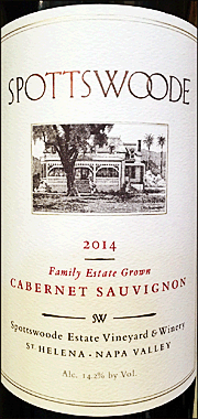 Spottswoode 2014 Estate Cabernet Sauvignon