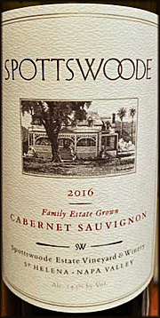 Spottswoode 2016 Cabernet Sauvignon