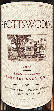 Spottswoode 2018 Estate Cabernet Sauvignon