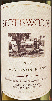 Spottswoode 2020 Sauvignon Blanc