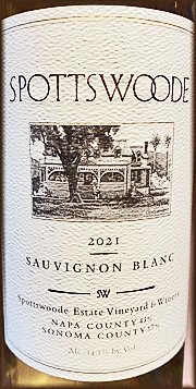 Spottswoode 2021 Sauvignon Blanc