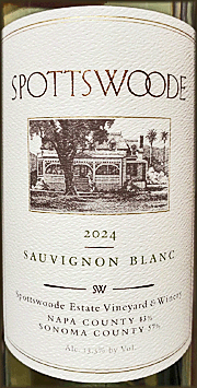 Spottswoode 2024 Sauvignon Blanc