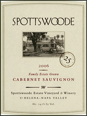 Spottswoode 2006 Estate Cabernet