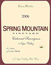 Spring Mountain 2006 Estate Cabernet