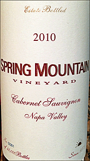 Spring Mountain 2010 Cabernet