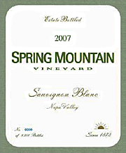Spring Mountain 2007 Sauvignon Blanc