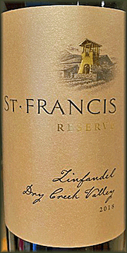 St. Francis 2018 Reserve Zinfandel