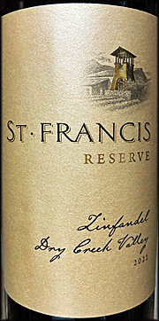 St. Francis 2022 Reserve Zinfandel