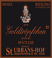 Urbans Hof 2010 Piesporter Goldtropfchen Spatlese Riesling