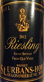 St. Urbans Hof 2012 Old Vines Riesling