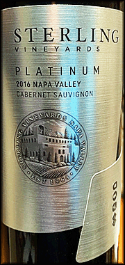 Sterling 2016 Platinum Cabernet Sauvignon