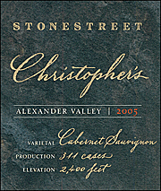 Stonestreet 2005 Christophers Cabernet