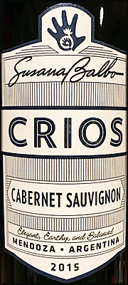 Susana Balbo 2015 Crios Cabernet Sauvignon