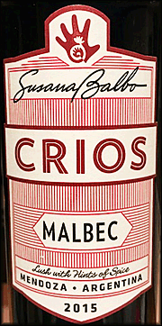 Susana Balbo 2015 Crios Malbec